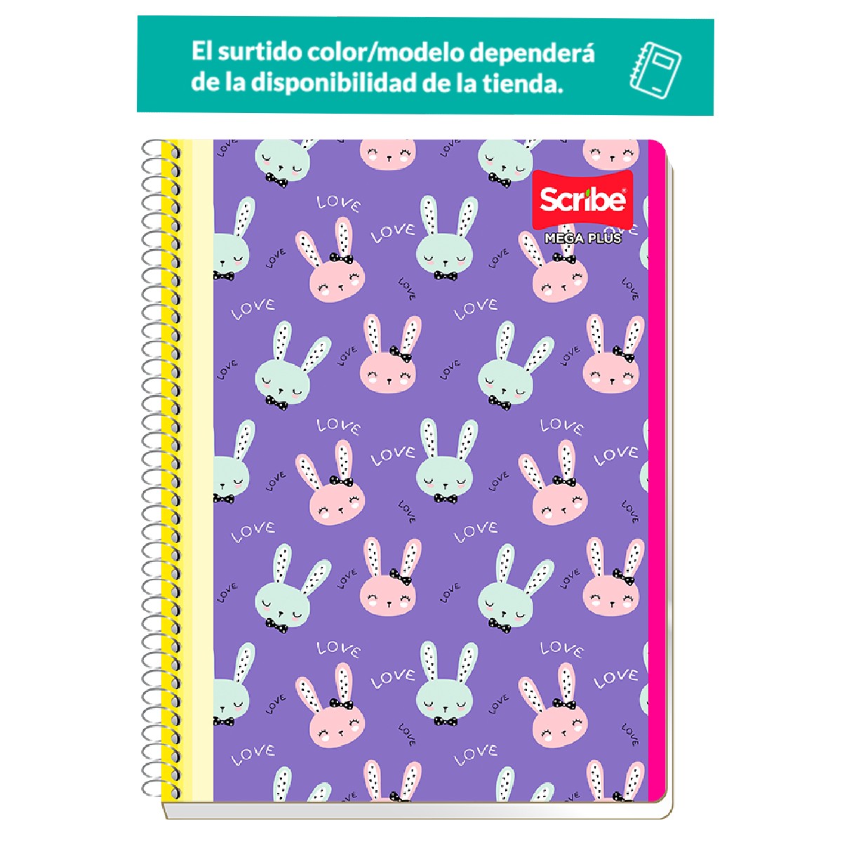 Cuaderno Profesional Scribe Mega Plus Raya 200 Hojas DelSol