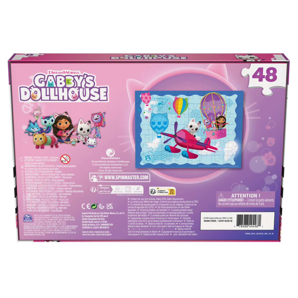 Rompecabezas De Madera Spin Master Gabby S Dollhouse Piezas Delsol