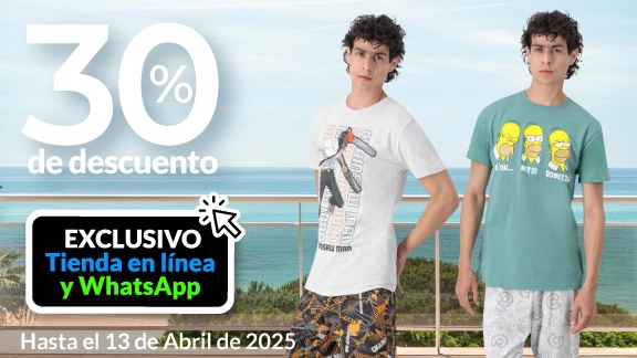 30% de descuento en pijamas para hombre