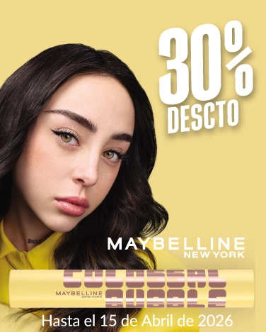 30% de descuento en cosméticos Maybelline