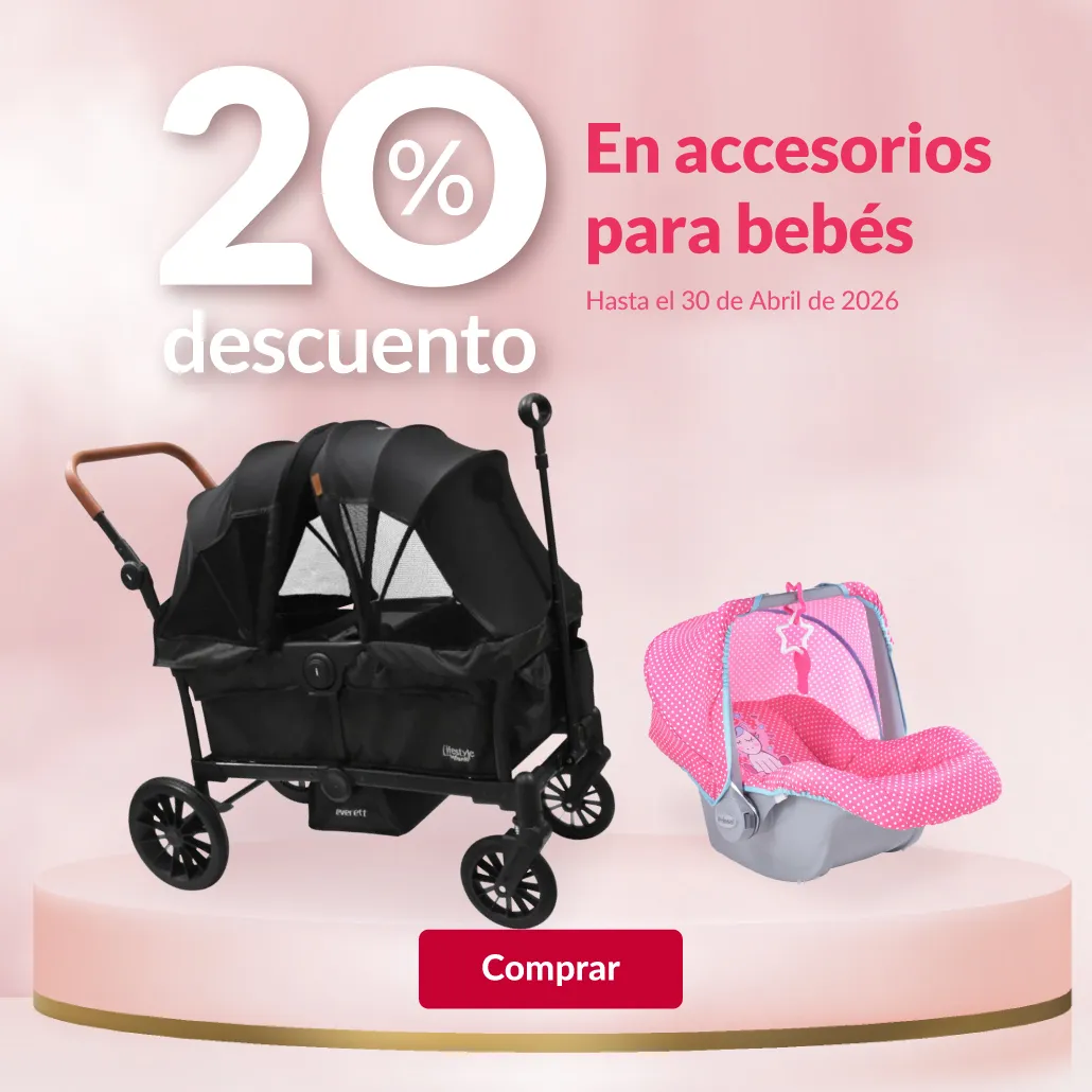 20% de descuento en accesorios para bebés
