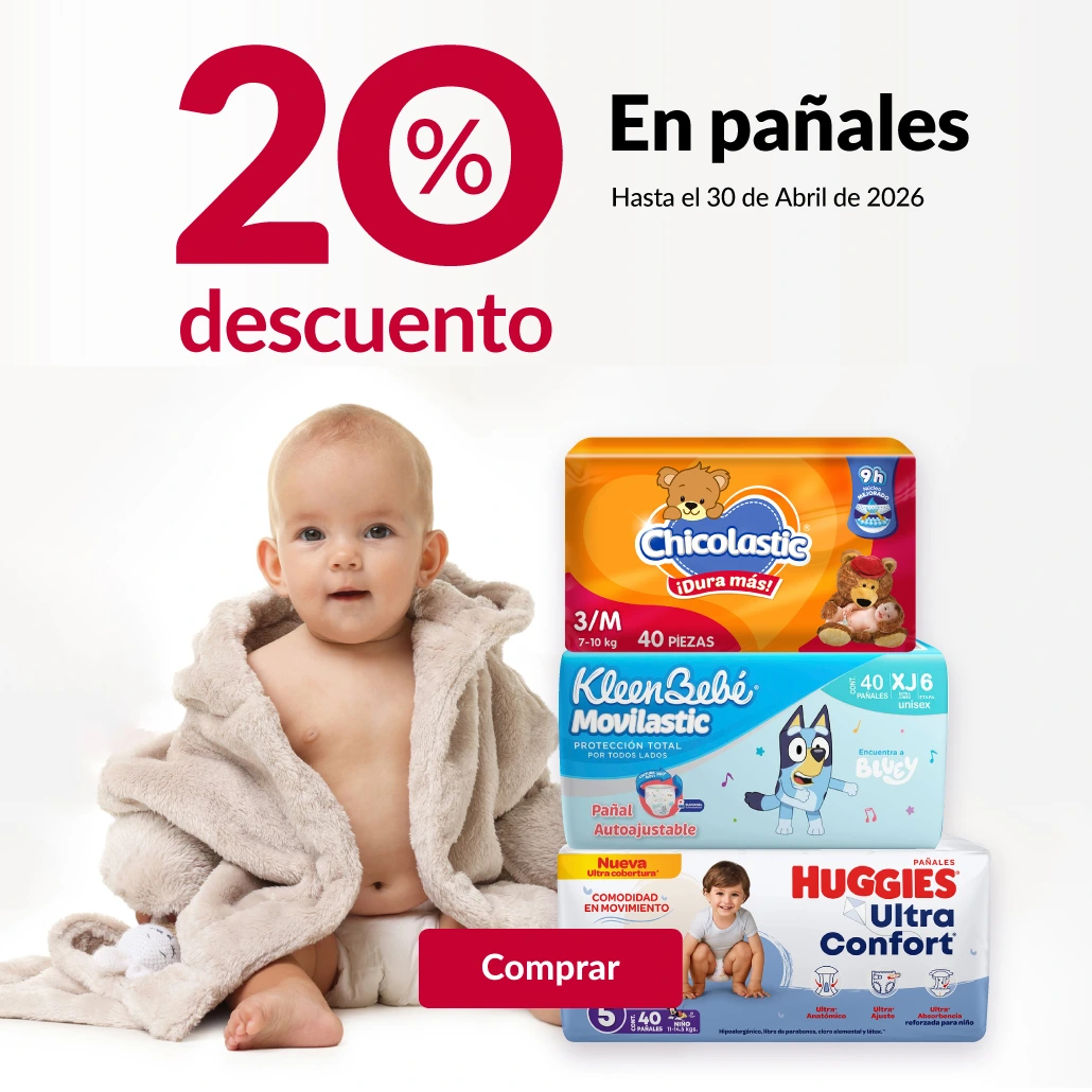 20% de descuento en pañales