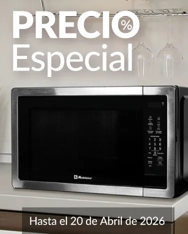 Precio especial en hornos de microondas. 