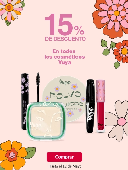 15% de descuento en todos los cosméticos Yuya