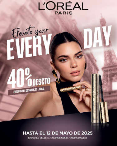 40% de descuento en cosméticos L'Oréal
