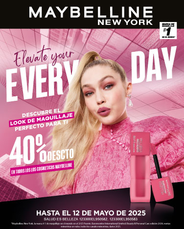 40% de descuento en cosméticos Maybelline