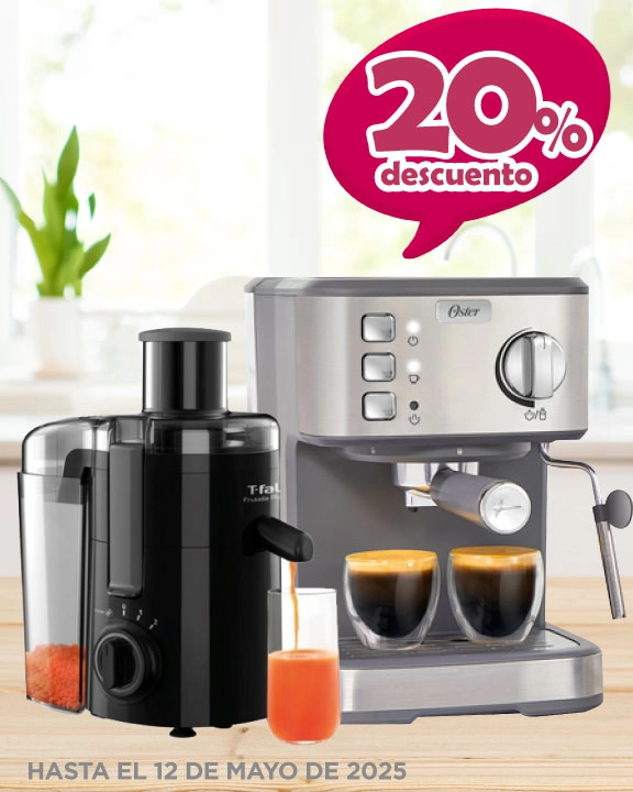 20% de descuento en electrodomésticos