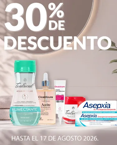 30% de descuento En todos los tratamientos faciales seleccionados.