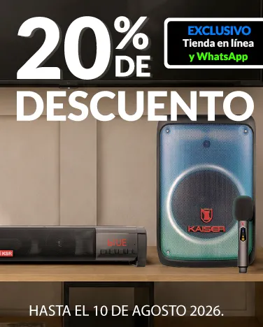 20% de descuento En la marca Kaiser.