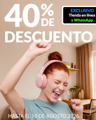 40% de descuento En toda la marca STF.
