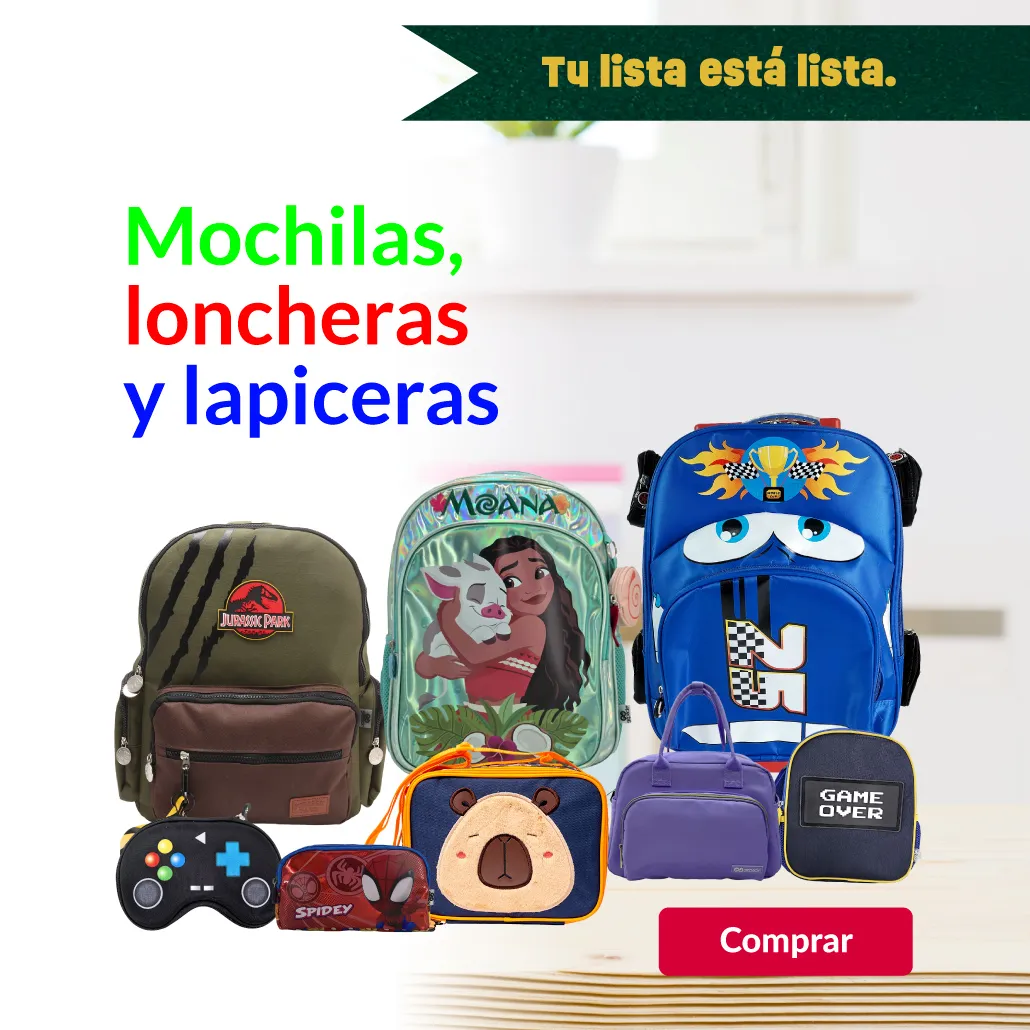 Mochilas, loncheras y lapiceras
