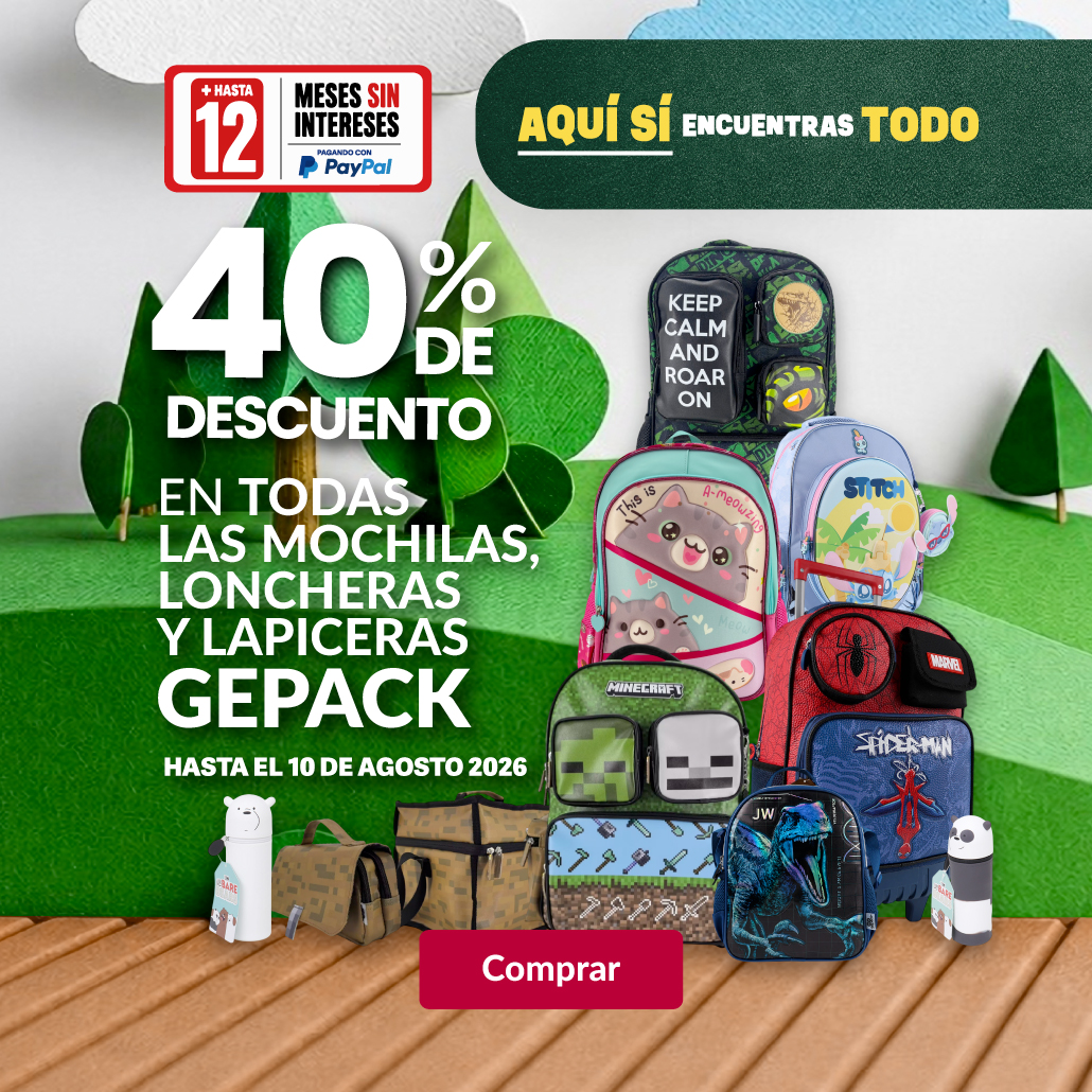 40% de descuento en la marca Gepack 