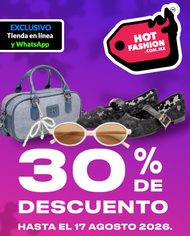 30% de descuento en todo el calzado y accesorios para mujer.
