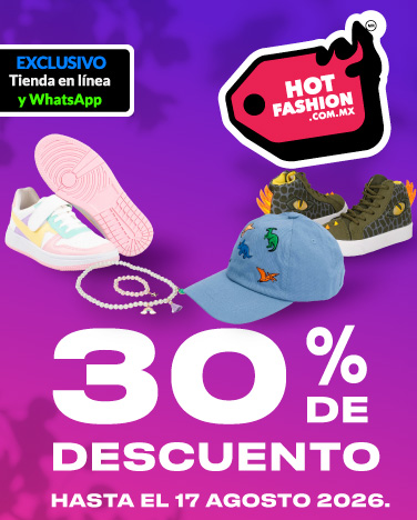 30% de descuento en todos el calzado y accesorios infantiles.