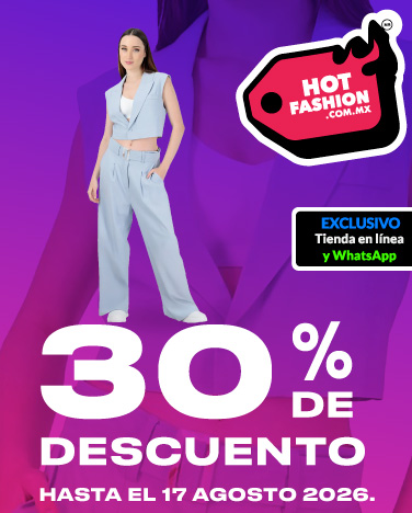 30% de descuento en toda la ropa para mujer.