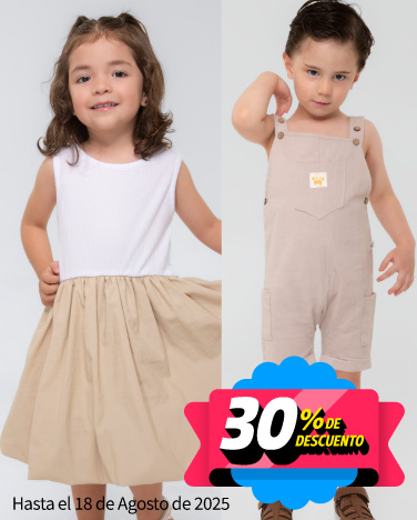 30% de descuento en toda la ropa de Bebé