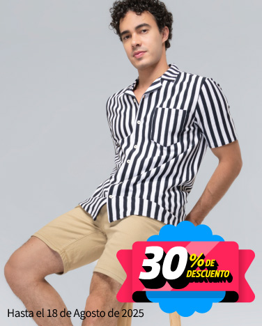 30% de descuento en toda la ropa de Hombre