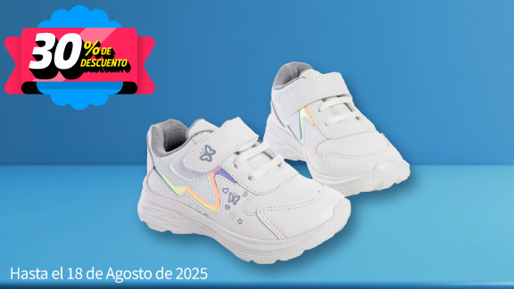 30% de descuento en tenis de Niña