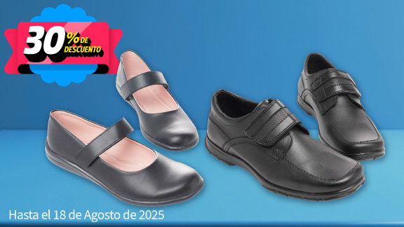 30% de descuento en zapatos escolares