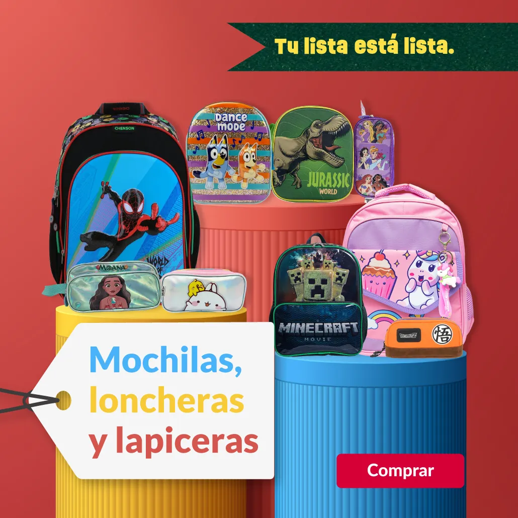 Mochilas, loncheras y lapiceras