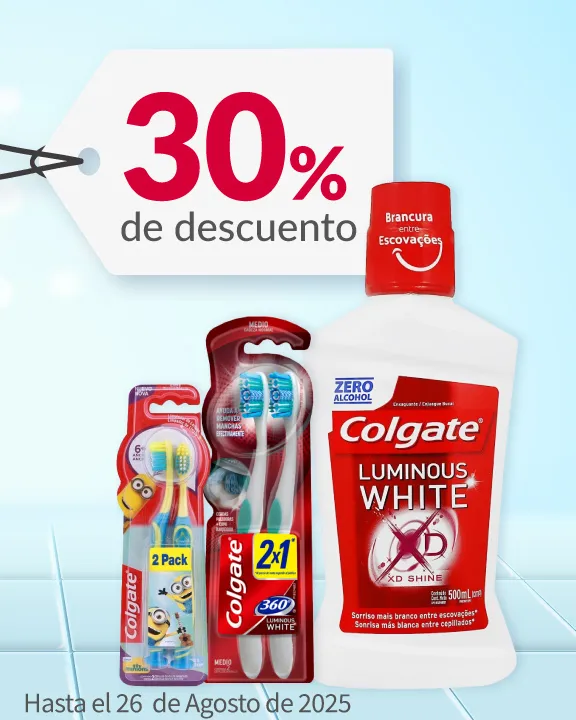 30% de descuento en toda la línea de cuidado oral Colgate