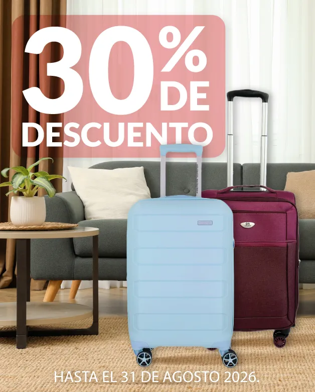 30% de descuento En toda la marca Gepack y American Tourister