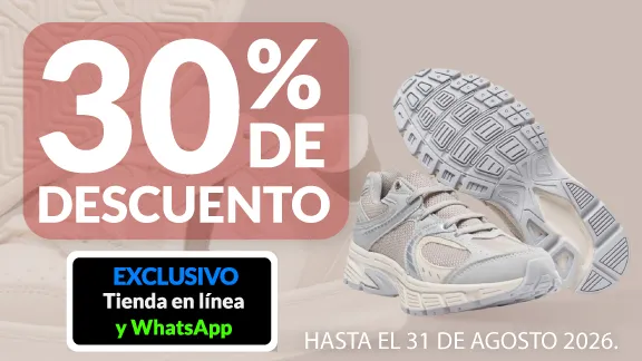 30% de descuento En todos los tennis