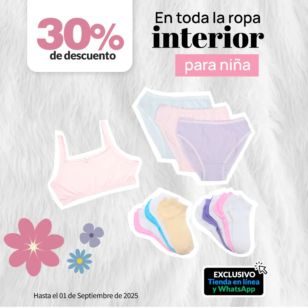 Ropa interior niña