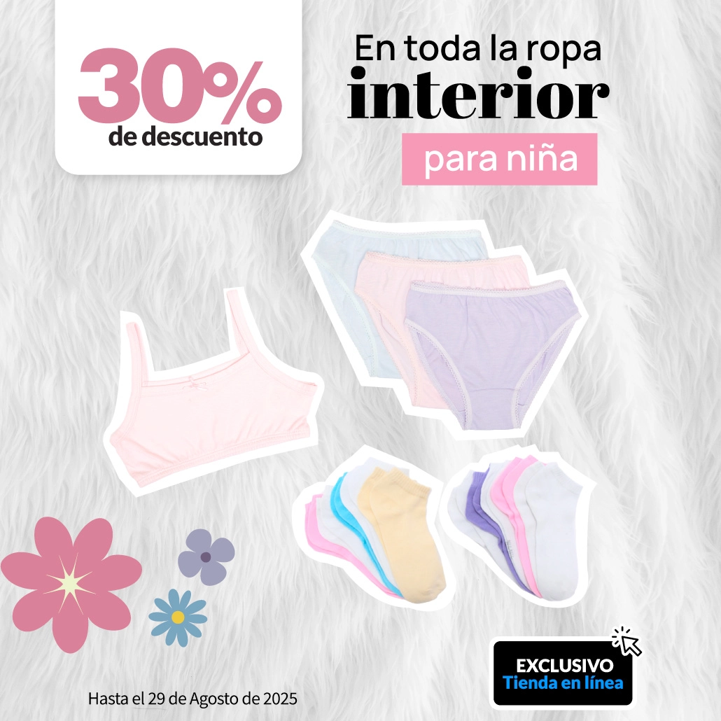 Ropa interior niña