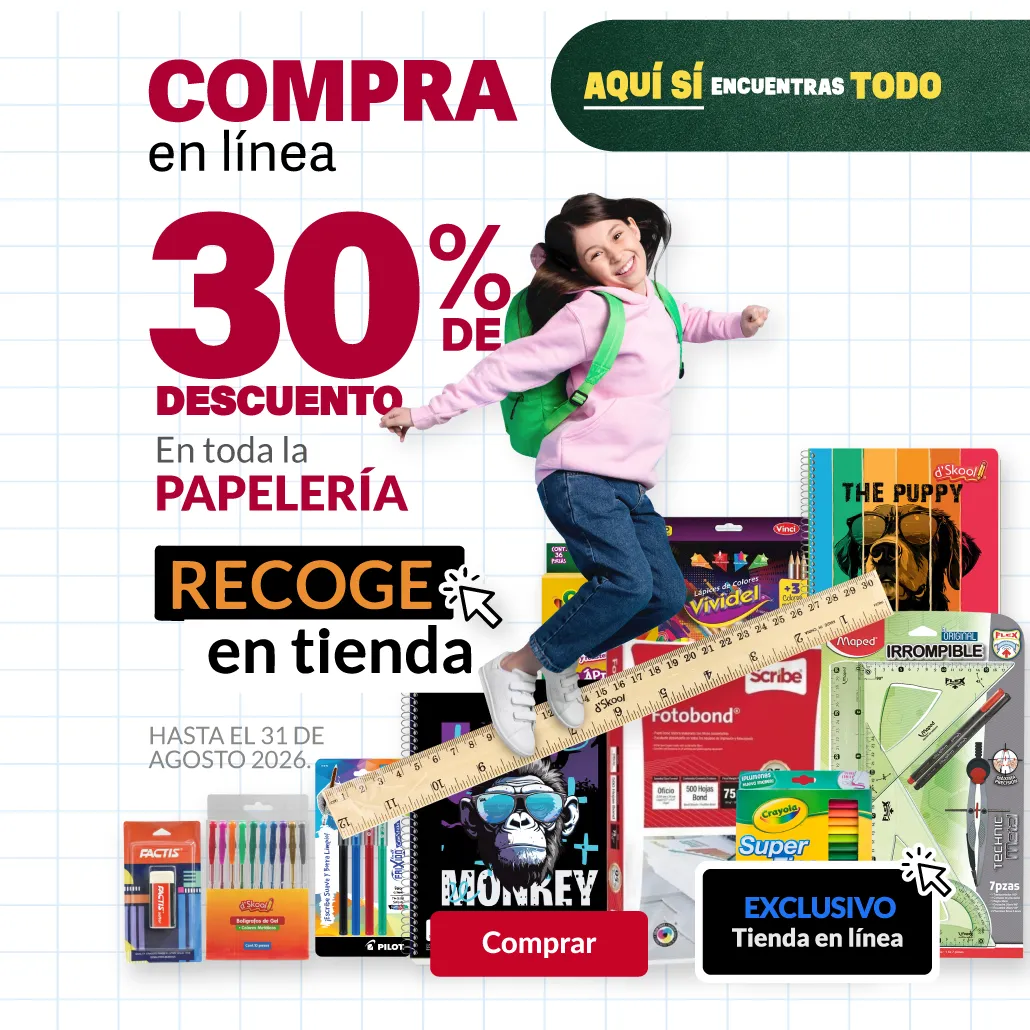 Descuentos en Papelería 