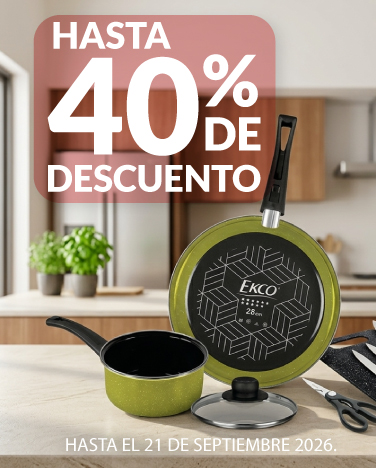 Hasta 40% de descuento en baterías de cocina y sartenes
