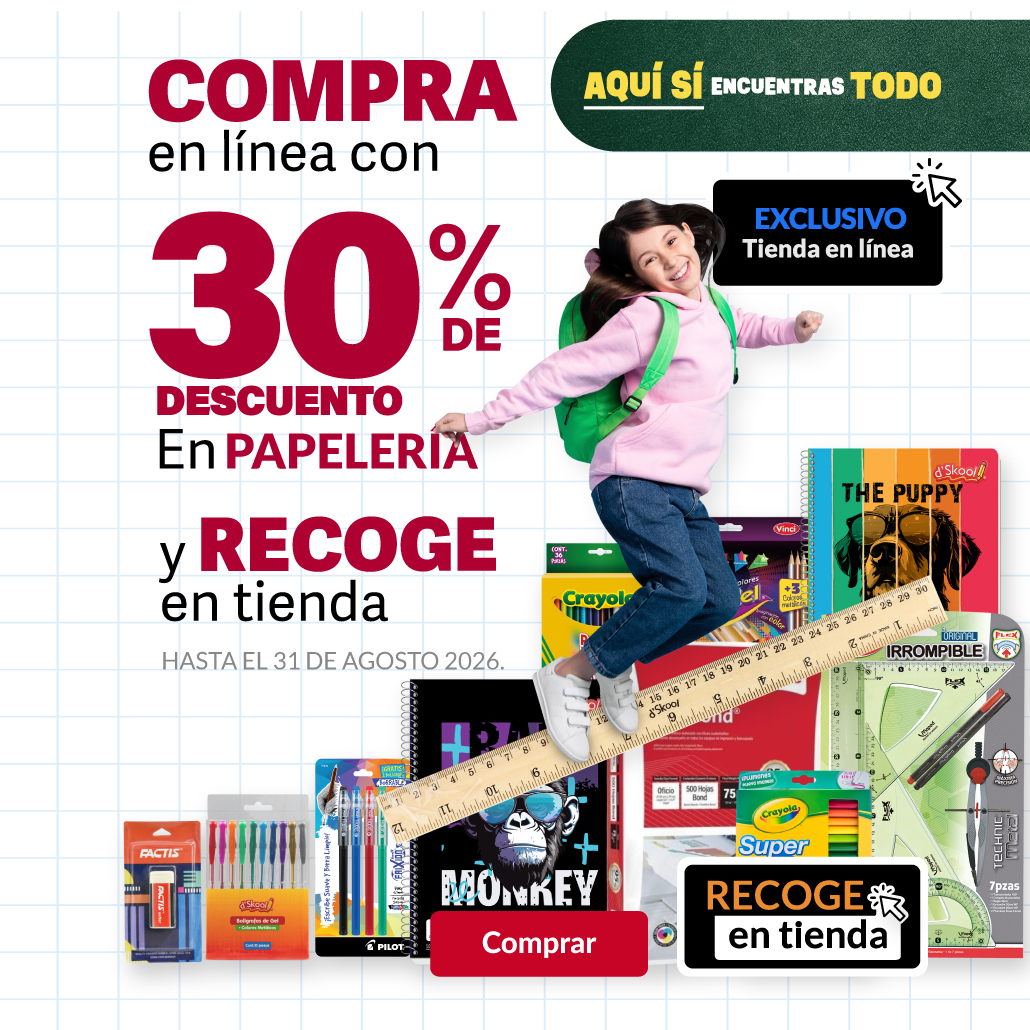 Descuentos en Papelería 