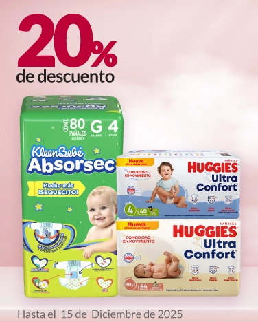 20% de descuento en pañales