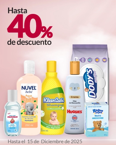 Hasta 40% de descuento en cuidado para bebés