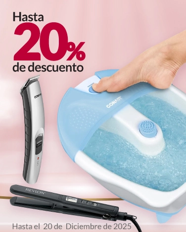 Hasta 20% de descuento en eléctronicos de cuidado personal
