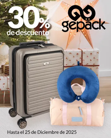 30% de descuento en collarines, maletas y maletines de la marca Gepack