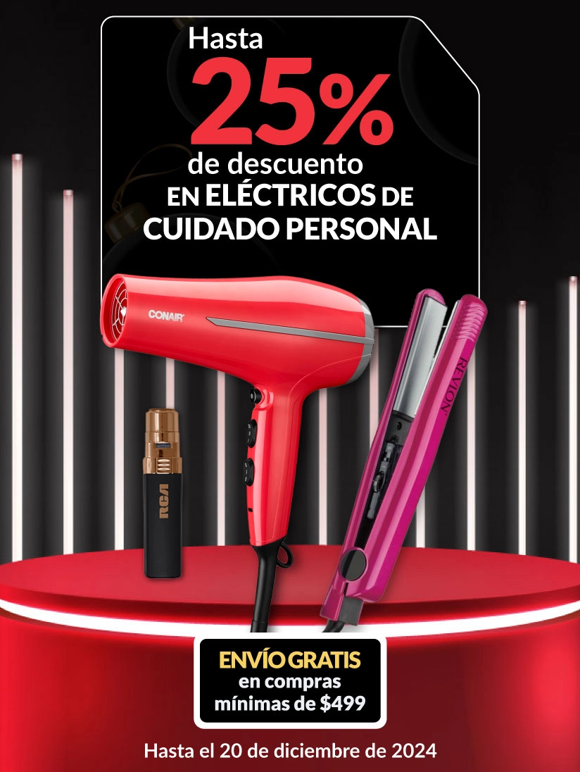 Hasta 25% de descuento en eléctronicos de cuidado personal