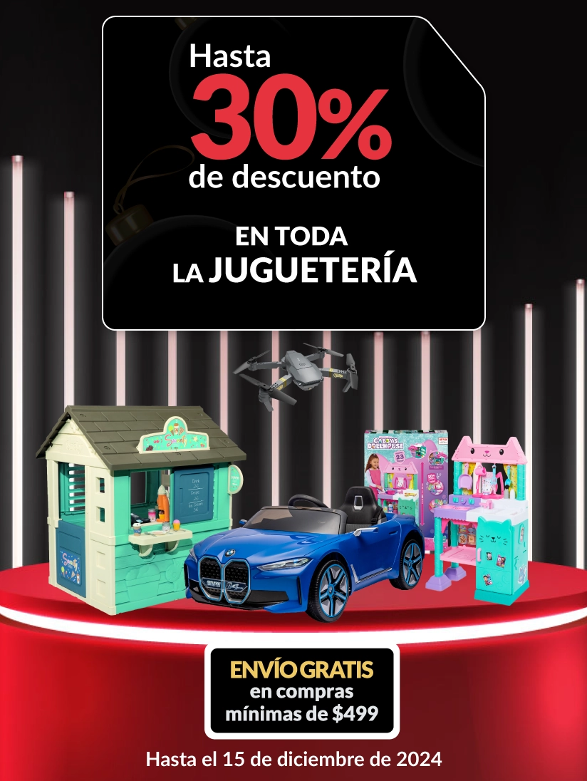 Hasta 30% de descuento en toda la juguetería