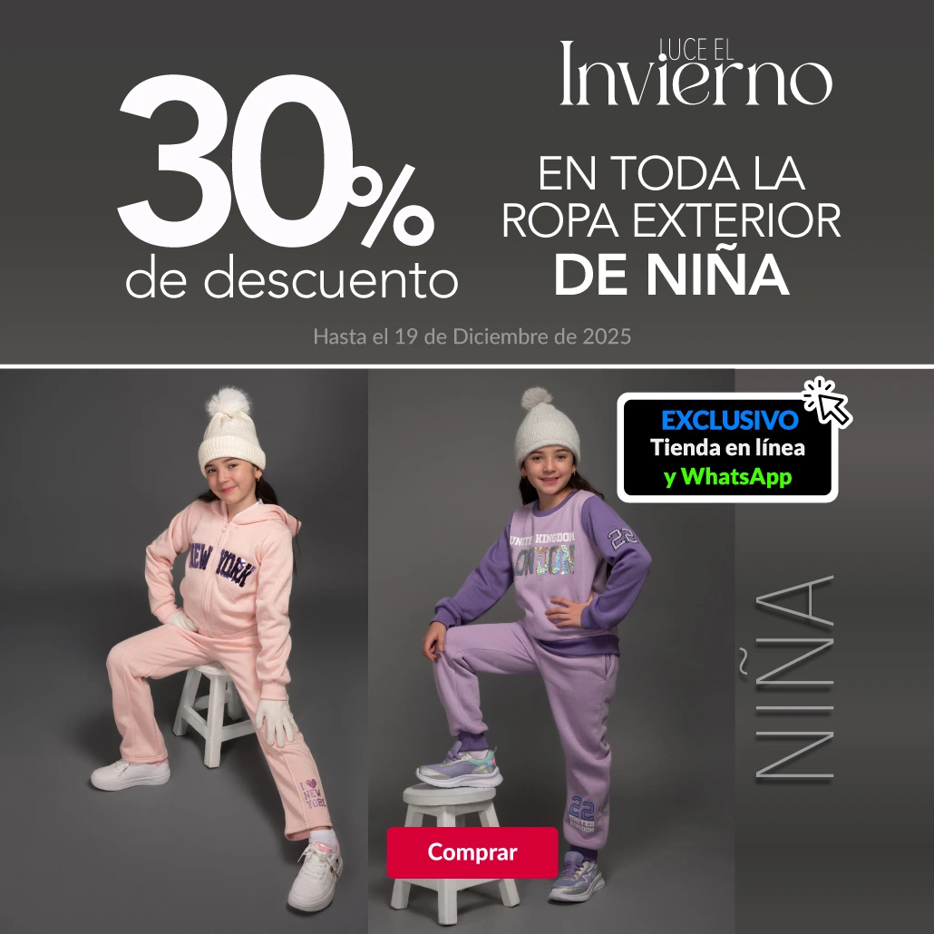 Ropa exterior de niña