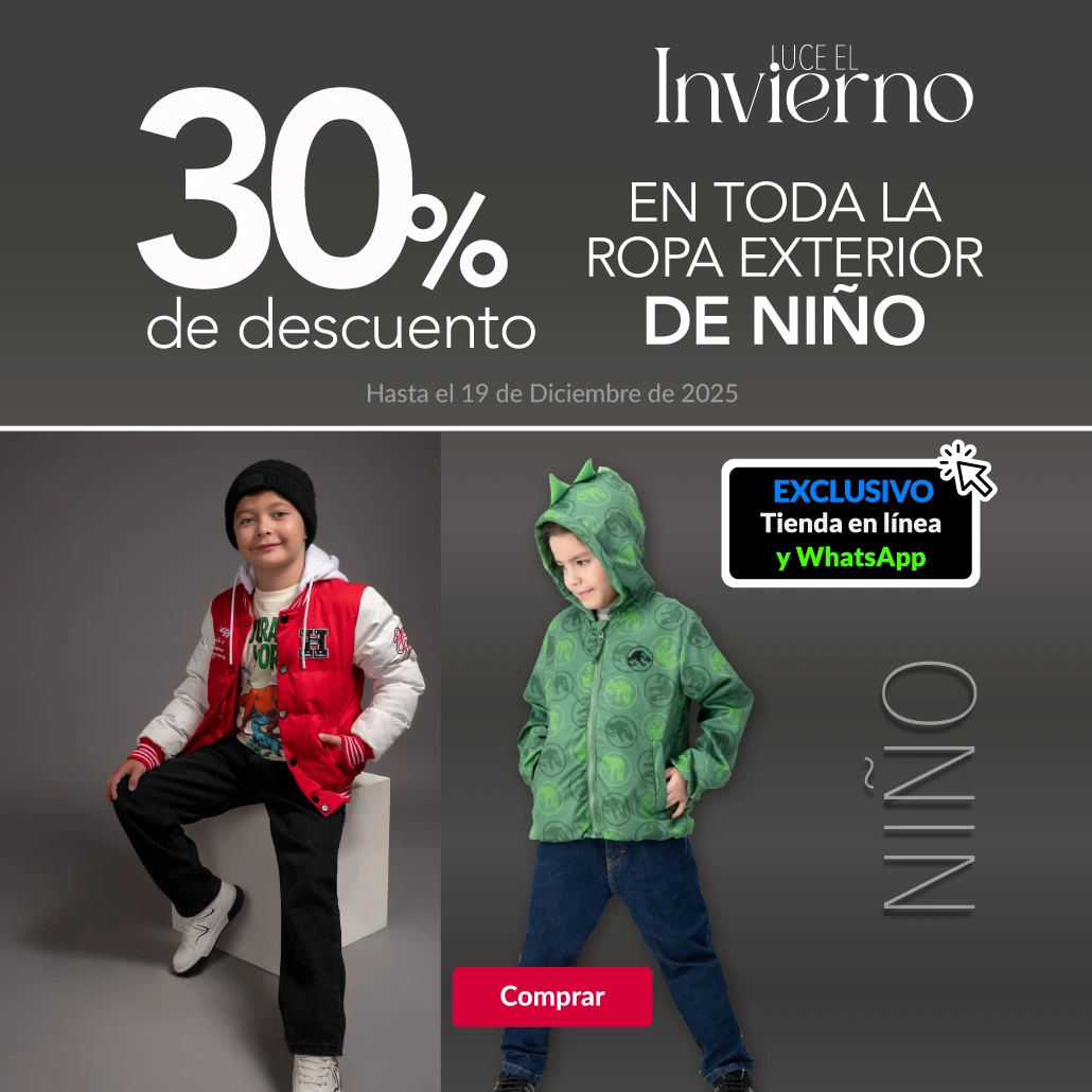 Ropa exterior de niño