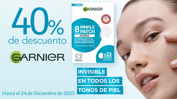 40% de descuento en tratamientos faciales Garnier