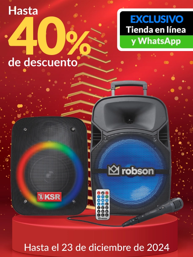 Hasta 40% de descuento en todos los productos KSR, Donker, Robson, Green Leaf y Mitzu