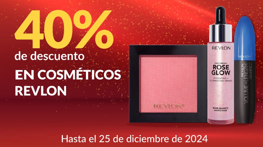 40% de descuento en cosméticos Revlon