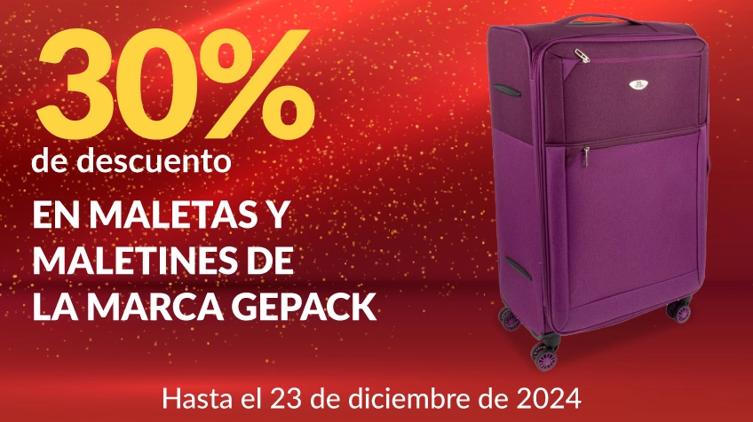 30% de descuento en maletas y maletines de la marca Gepack