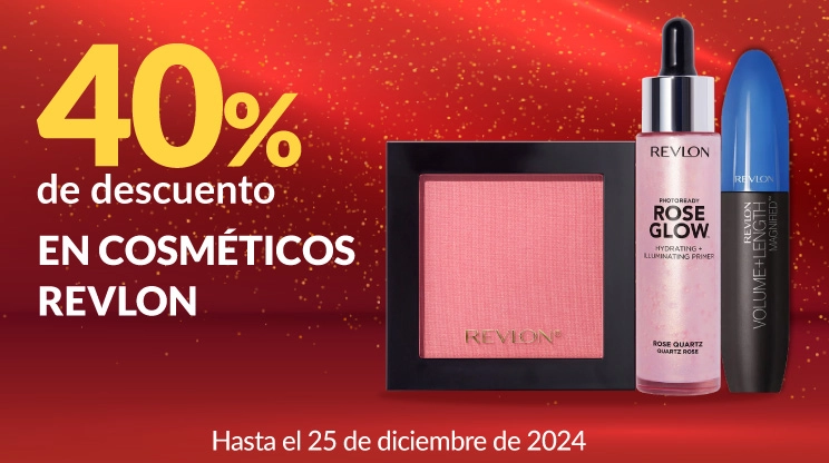 40% de descuento en cosméticos Revlon