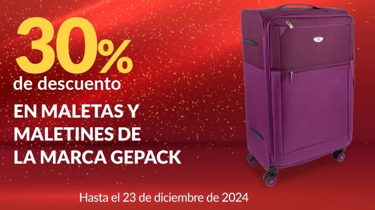 30% de descuento en maletas y maletines de la marca Gepack