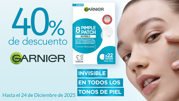 40% de descuento en tratamientos faciales Garnier