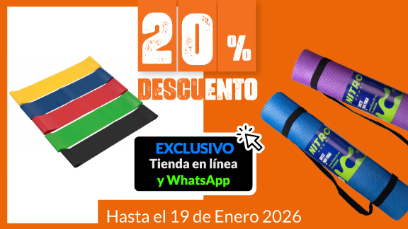 20% de descuento en accesorios deportivos