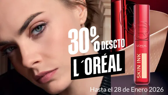 30% de descuento en cosméticos L'Oréal