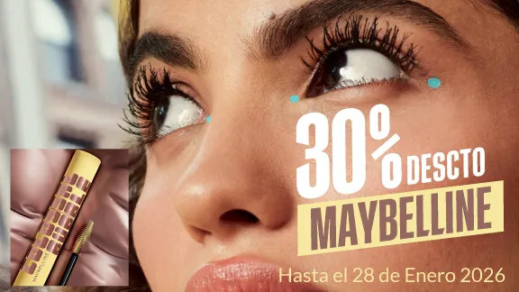 30% de descuento en cosméticos Maybelline